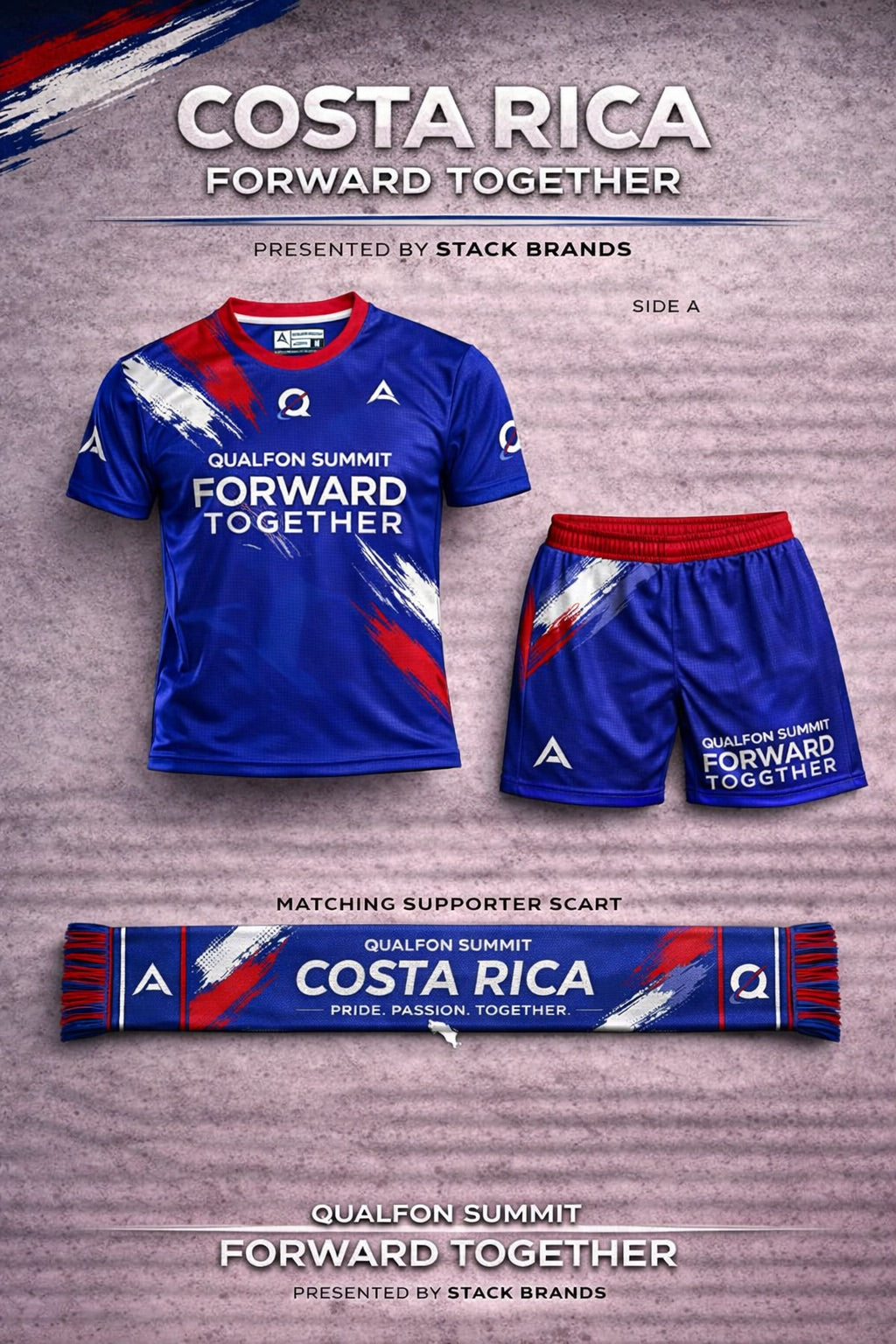 Replica World Cup Soccer Jersey - Team Costa Rica